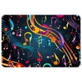 thumbnail image 1 of Note Polyester Non-Slip Machine Washable Chair Mats Floor Mat Area Rug Set, 1 of 1