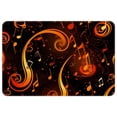 thumbnail image 1 of Note Polyester Non-Slip Machine Washable Chair Rugs Office Mat Area Rugs Bath Rug, 1 of 1
