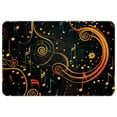 thumbnail image 1 of Note Polyester, Non-Slip, Machine Washable Outdoor Carpet Floor Rug for Door - 3x5 Feet, 1 of 6