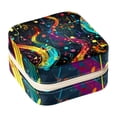 thumbnail image 1 of Note Portable Square Jewelry Box Earrings Necklaces Bracelets Organizer for Girls and Women, 1 of 6