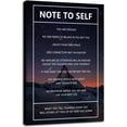 thumbnail image 1 of Note to Self Inspirational Wall Art Snow Mountain Starry Sky Motivational Poster Inspiring Canvas Painting Prints Wall Pictures for Home Decor Living Room Office Bedroom Framed Artwork [12''W x 18''H], 1 of 6