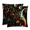 thumbnail image 1 of Note Set of 2 Velvet Throw Pillow Covers Inserts with 16x16, 18x18, 20x20 Inches Chair Pillow Covers - Unique Patterns for Throw Pillows for Various Occasions, 1 of 6