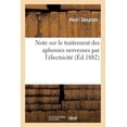 thumbnail image 1 of Note Sur Le Traitement Des Aphonies Nerveuses Par l'Électricité (Paperback), 1 of 1