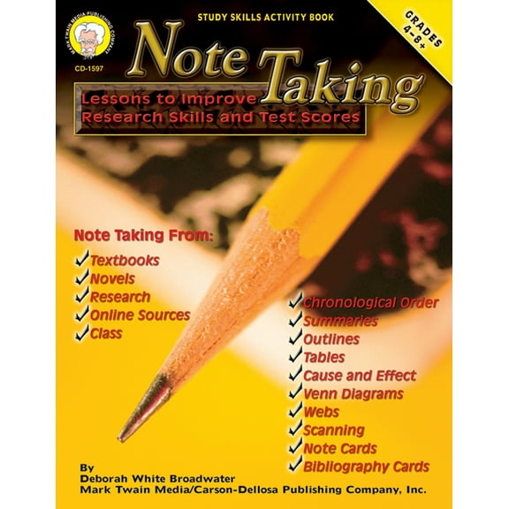 Note Taking, Grades 4 - 8: Lessons to Improve Research Skills and Test Scores, (Paperback)