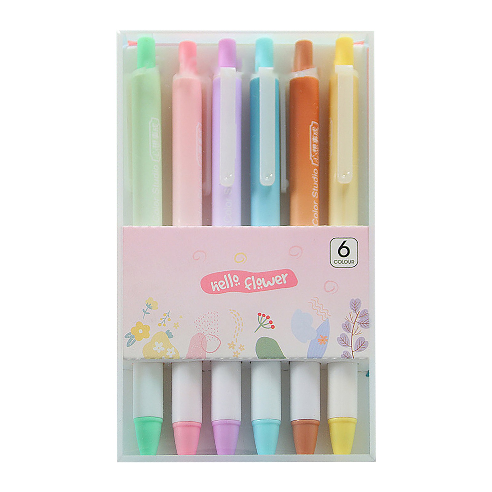 Note Taking Pens Ballpoint 6 Ballpoint Pen Set Office Student Ballpoint Pen Black Writing Pen