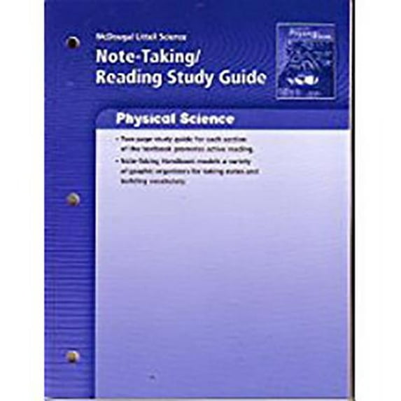 Pre-Owned Physical Science, Grades 6-8 Note-taking/ Reading Study Guide: Mcdougal Littell Science (Middle School Science) Paperback
