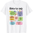 thumbnail image 1 of Note To Self Motivational Be Yourself Mental Health Matters T-Shirt Shirts, 1 of 4