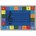 thumbnail image 1 of Note Worthy (Elementary) 5'4" x 7'8" area rug in color Multi, 1 of 7
