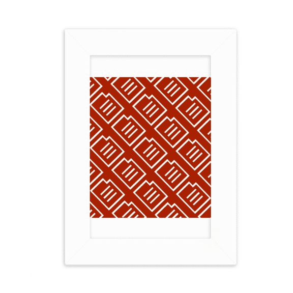 Note Writing Seal Patterns Desktop Photo Frame Picture Display Decoration Art Painting