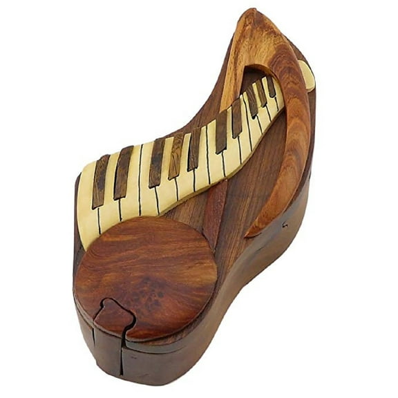 The Handcrafted - Puzzle Box - Music Note & Keyboard