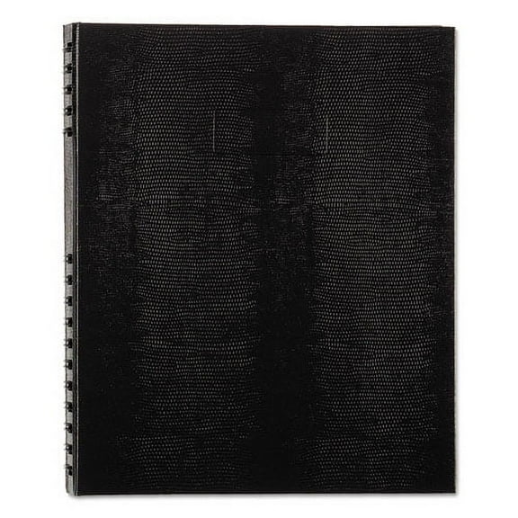 NotePro Notebook, 1 Subject, Medium/College Rule, Black Cover, 11 x 8.5, 150 Sheets | Bundle of 2 Each