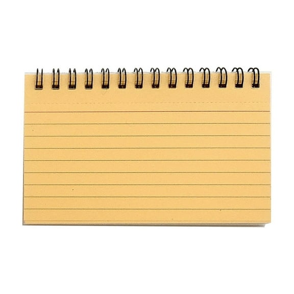Notebook*1 - 50 Pieces Multicolor Index Cards 3X5 Inches Ruled Index Cards Sprial Note Taking Paper in Multiple Colors for École Learning Memory Recipe Memo Scratch Pad Diy Greeting Card