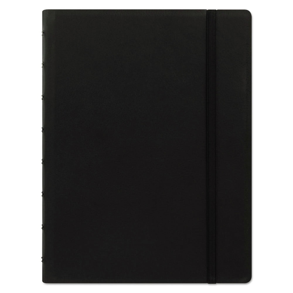Rediform Office Notebook, 1 Subject, Medium/college Rule, Black Cover, 8.25 X 5.81, 112 Sheets