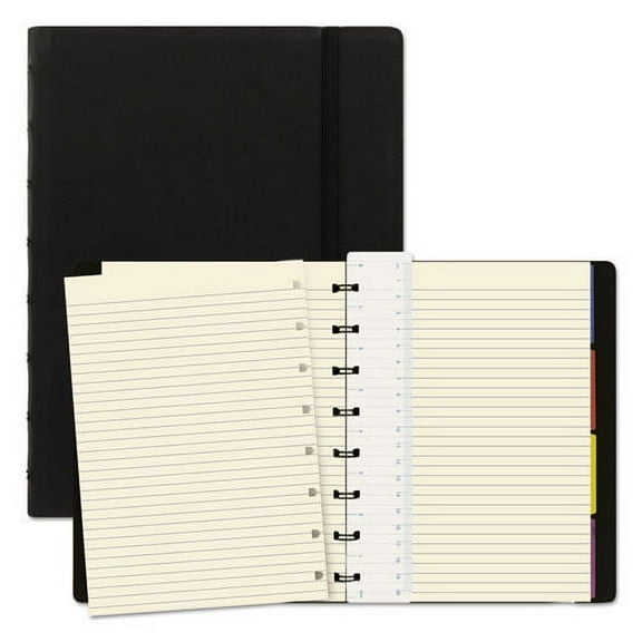 Notebook, 1 Subject, Medium/college Rule, Black Cover, 8.25 X 5.81, 112 Sheets | Bundle of 2 Each