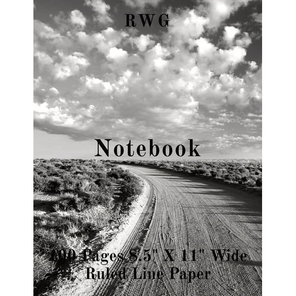 Notebook: 100 Pages 8.5" X 11" Wide Ruled Line Paper, (Paperback)