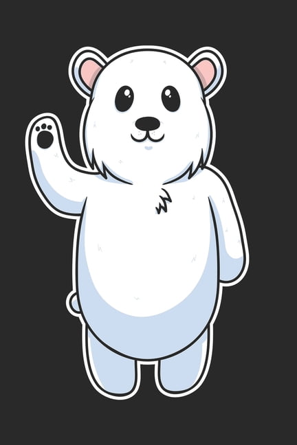 Notebook: 109 pages A5 ( 6x9 inch) - Grid Paper - Graph Paper - Quad Ruled - Great gift for kids and friends - A great gift idea for the first day of school - Cute funny Polar Bear (Paperback)