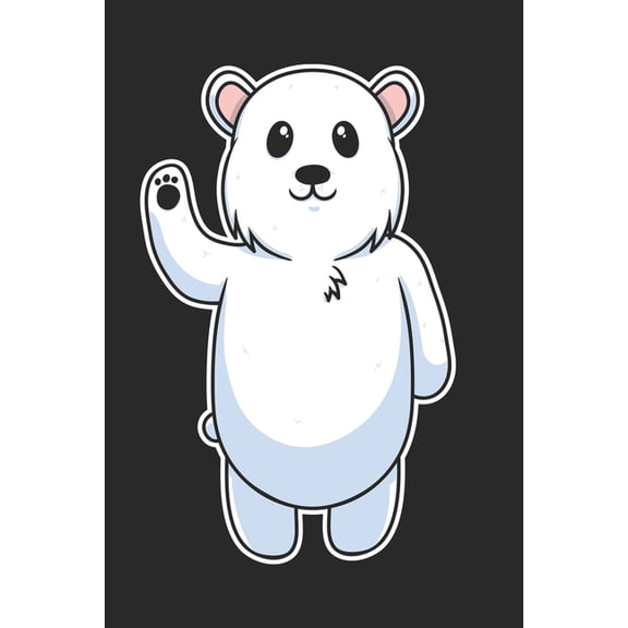 Notebook: 109 pages A5 ( 6x9 inch) - Grid Paper - Graph Paper - Quad Ruled - Great gift for kids and friends - A great gift idea for the first day of school - Cute funny Polar Bear (Paperback)