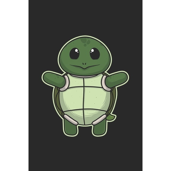 Notebook: 109 pages A5 ( 6x9 inch) - Grid Paper - Graph Paper - Quad Ruled - Great gift for kids and friends - A great gift idea for the first day of school - Cute funny Turtle (Paperback)