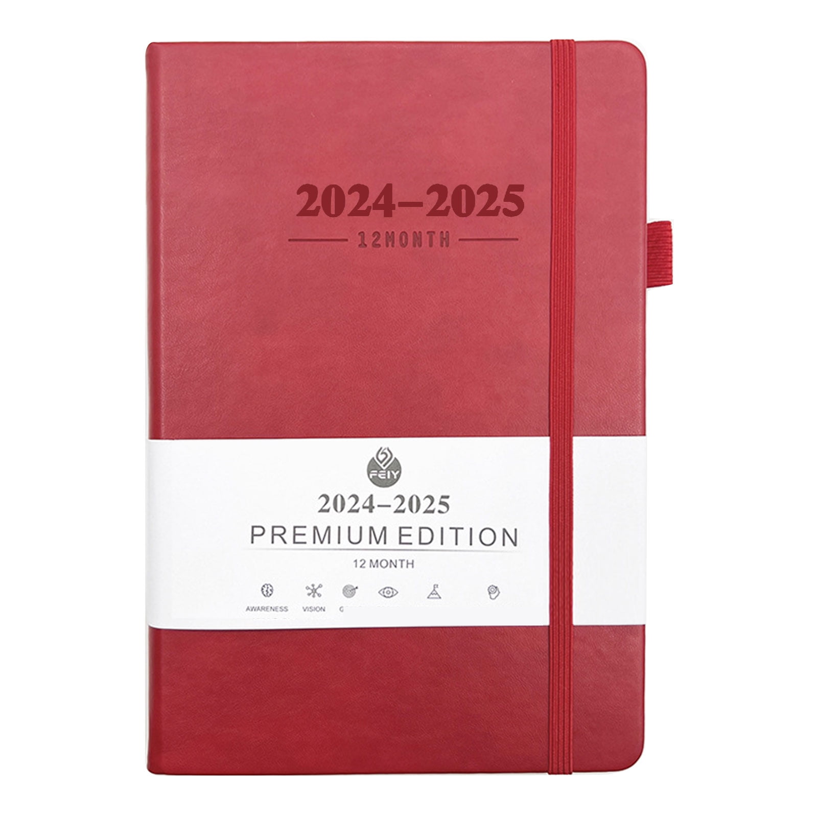 Notebook 20242025 Planner Calendar Time Management Stress Reduction Planning Book for Home