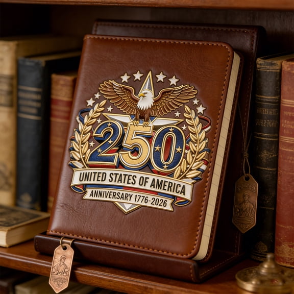 Notebook-250Th U.S. Anniversary Pen & Notebook Set,1776-2026 U.S. Independence Anniversarys, Us 250Th Anniversary Commemorative Pen With Patriotic Journal, Gift Set For Patriots