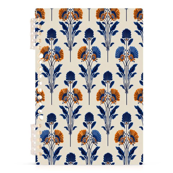 Notebook 8.3x5.7x0.4 Inch Journey Note Diary Hardcover Notebook 60 Pages,80g Paper Writing Smooth and Not Easy to Break Art Deco Pattern
