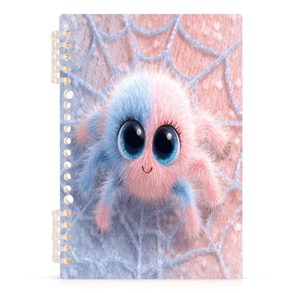 Notebook 8.3x5.7x0.4 Inch Journey Note Diary Hardcover Notebook 60 Pages,80g Paper Writing Smooth and Not Easy to Break Cute Spider