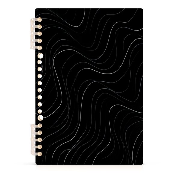 Notebook 8.3x5.7x0.4 Inch Journey Note Diary Hardcover Notebook 60 Pages,80g Paper Writing Smooth and Not Easy to Break Flat Geometric Vector