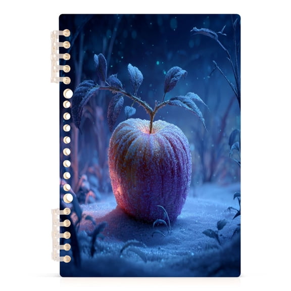 Notebook 8.3x5.7x0.4 Inch Journey Note Diary Hardcover Notebook 60 Pages,80g Paper Writing Smooth and Not Easy to Break Frozen Apple