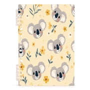 Notebook 8.3x5.7x0.4 Inch Journey Note Diary Hardcover Notebook 60 Pages,80g Paper Writing Smooth and Not Easy to Break Koala Bears Digital Pattern