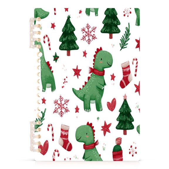 Notebook 8.3x5.7x0.4 Inch Journey Note Diary Hardcover Notebook 60 Pages,80g Paper Writing Smooth and Not Easy to Break Little Green Dinosaur