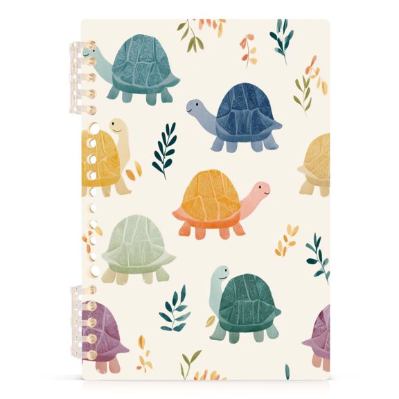 Notebook 8.3x5.7x0.4 Inch Journey Note Diary Hardcover Notebook 60 Pages,80g Paper Writing Smooth and Not Easy to Break Turtle Pattern