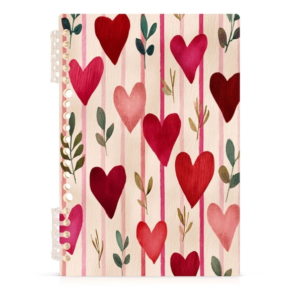 Notebook 8.3x5.7x0.4 Inch Journey Note Diary Hardcover Notebook 60 Pages,80g Paper Writing Smooth and Not Easy to Break Vintage Valentine Art
