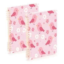 Notebook 8.3x5.7x0.4 Inch One Sizex1 Journey Note Diary Hardcover Notebook 60 Pages,80g Paper Writing Smooth and Not Easy to Break Cute Pink Cartoon Bird1