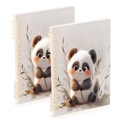 Notebook 8.3x5.7x0.4 Inch One Sizex1 Journey Note Diary Hardcover Notebook 60 Pages,80g Paper Writing Smooth and Not Easy to Break Beautiful Smiling Panda
