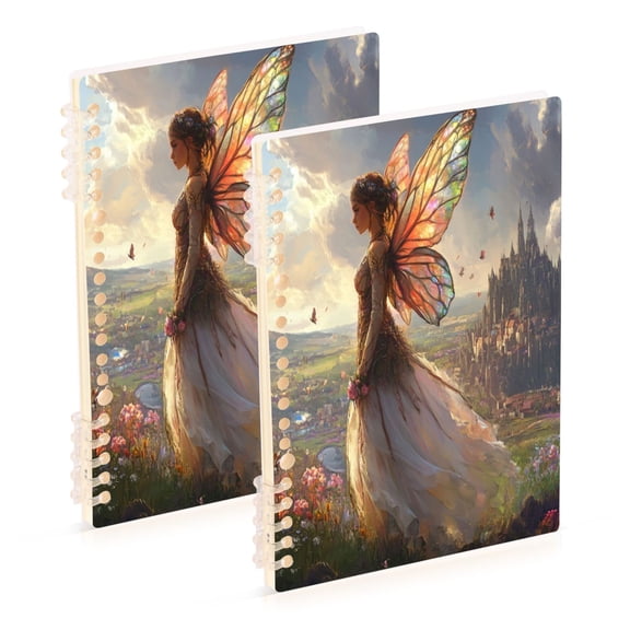 Notebook 8.3x5.7x0.4 Inch One Sizex1 Journey Note Diary Hardcover Notebook 60 Pages,80g Paper Writing Smooth and Not Easy to Break Cartoon Beautiful Genie