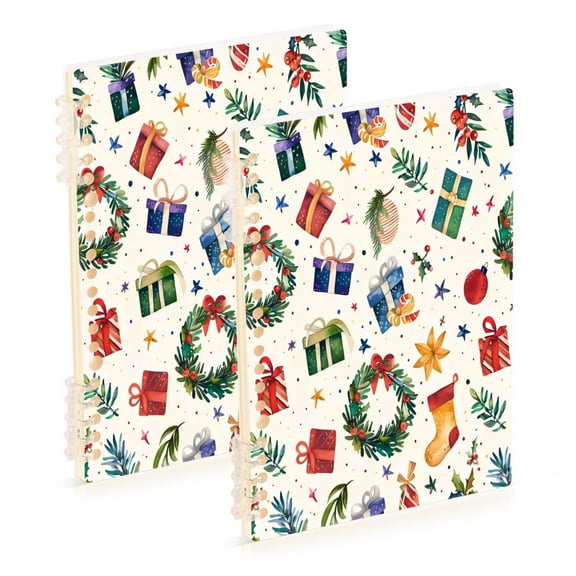 Notebook 8.3x5.7x0.4 Inch One Sizex1 Journey Note Diary Hardcover Notebook 60 Pages,80g Paper Writing Smooth and Not Easy to Break Cartoon Christmas Gift