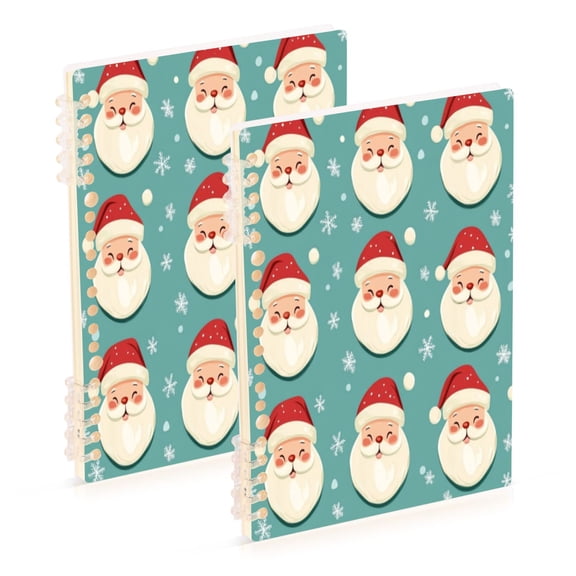 Notebook 8.3x5.7x0.4 Inch One Sizex1 Journey Note Diary Hardcover Notebook 60 Pages,80g Paper Writing Smooth and Not Easy to Break Cartoon Santa Claus1