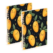 Notebook 8.3x5.7x0.4 Inch One Sizex1 Journey Note Diary Hardcover Notebook 60 Pages,80g Paper Writing Smooth and Not Easy to Break Cartoon Smile Mango