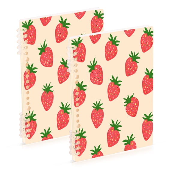 Notebook 8.3x5.7x0.4 Inch One Sizex1 Journey Note Diary Hardcover Notebook 60 Pages,80g Paper Writing Smooth and Not Easy to Break Cartoon Strawberry1