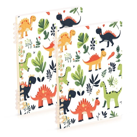 Notebook 8.3x5.7x0.4 Inch One Sizex1 Journey Note Diary Hardcover Notebook 60 Pages,80g Paper Writing Smooth and Not Easy to Break Colorful Dinosaur Cartoon