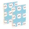 thumbnail image 1 of Notebook 8.3x5.7x0.4 Inch One Sizex1 Journey Note Diary Hardcover Notebook 60 Pages,80g Paper Writing Smooth and Not Easy to Break Cute Cartoon Cat Face, 1 of 8