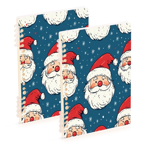 Notebook 8.3x5.7x0.4 Inch One Sizex1 Journey Note Diary Hardcover Notebook 60 Pages,80g Paper Writing Smooth and Not Easy to Break Cute Cartoon Santa Claus