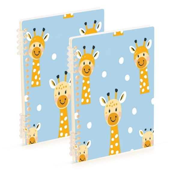 Notebook 8.3x5.7x0.4 Inch One Sizex1 Journey Note Diary Hardcover Notebook 60 Pages,80g Paper Writing Smooth and Not Easy to Break Cute Pretty Cartoon Giraffe