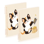 Notebook 8.3x5.7x0.4 Inch One Sizex1 Journey Note Diary Hardcover Notebook 60 Pages,80g Paper Writing Smooth and Not Easy to Break Enjoy The Smiling Cat