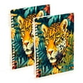 thumbnail image 1 of Notebook 8.3x5.7x0.4 Inch One Sizex1 Journey Note Diary Hardcover Notebook 60 Pages,80g Paper Writing Smooth and Not Easy to Break Jungle Cartoon Cougar, 1 of 8