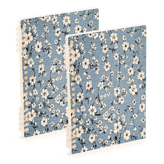 Notebook 8.3x5.7x0.4 Inch One Sizex1 Journey Note Diary Hardcover Notebook 60 Pages,80g Paper Writing Smooth and Not Easy to Break Pretty Cloth Flowers