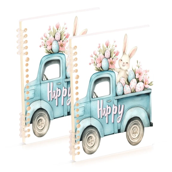 Notebook 8.3x5.7x0.4 Inch One Sizex1 Journey Note Diary Hardcover Notebook 60 Pages,80g Paper Writing Smooth and Not Easy to Break Pretty Easter Bunny