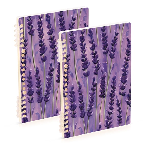 Notebook 8.3x5.7x0.4 Inch One Sizex1 Journey Note Diary Hardcover Notebook 60 Pages,80g Paper Writing Smooth and Not Easy to Break Pretty Purple Lavender