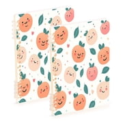 Notebook 8.3x5.7x0.4 Inch One Sizex1 Journey Note Diary Hardcover Notebook 60 Pages,80g Paper Writing Smooth and Not Easy to Break Pretty Smile Pink Peach