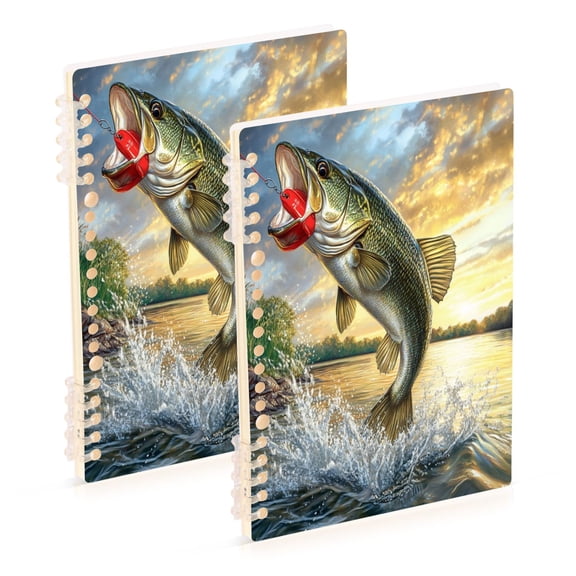 Notebook 8.3x5.7x0.4 Inch One Sizex1 Journey Note Diary Hardcover Notebook 60 Pages,80g Paper Writing Smooth and Not Easy to Break Big Golden Fish
